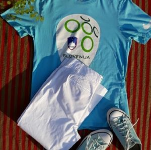 TALBOTS WHITE CROP PANTS